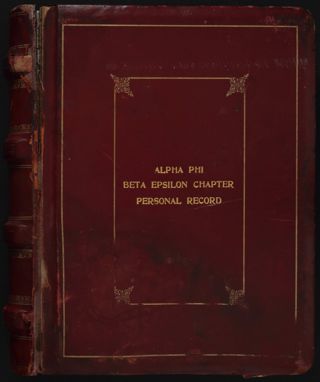 Alpha Phi Beta Epsilon Chapter Personal Record, March 12, 1926-February 20, 1955