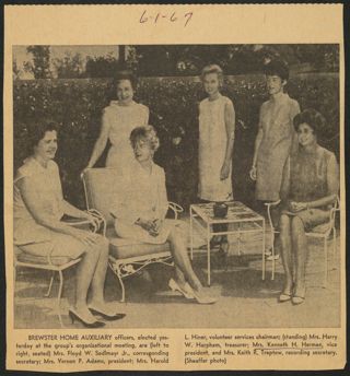 Brewster Home Auxiliary Newspaper Clipping, June 1, 1967