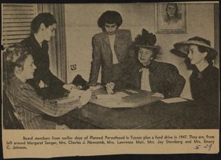 Planned Parenthood Board Members Newspaper Clipping, May 29, 1968