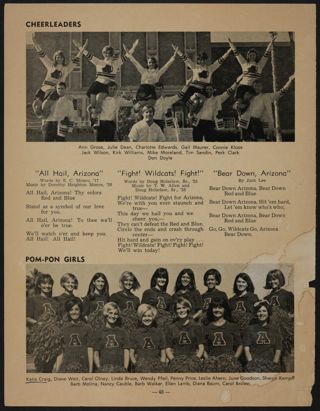 Cheerleaders and Pom-Pon Girls Magazine Clipping