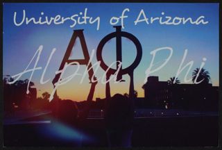 University of Arizona Alpha Phi Recruitment Postcard, 2015