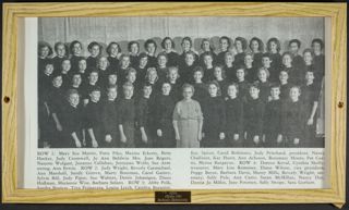 Beta Tau Chapter Group Framed Photograph, 1959