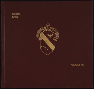 Gamma Phi Chapter Minute Book, May 18, 1959-September 24, 1962