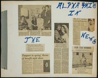 Alpha Phi Scrapbook, November 1974-October 1975, Page 15