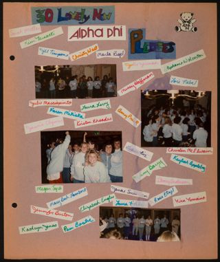 Alpha Phi Our House Scrapbook, Page 5