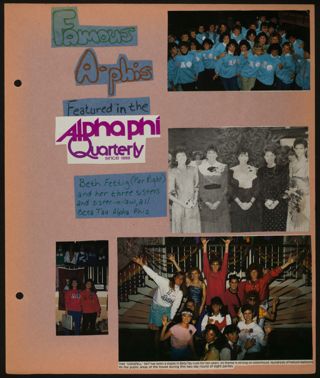 Alpha Phi Our House Scrapbook, Page 4