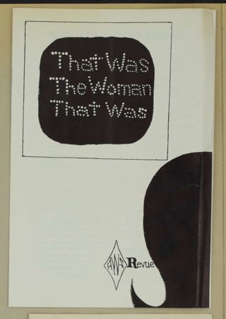 That Was the Woman That Was Program