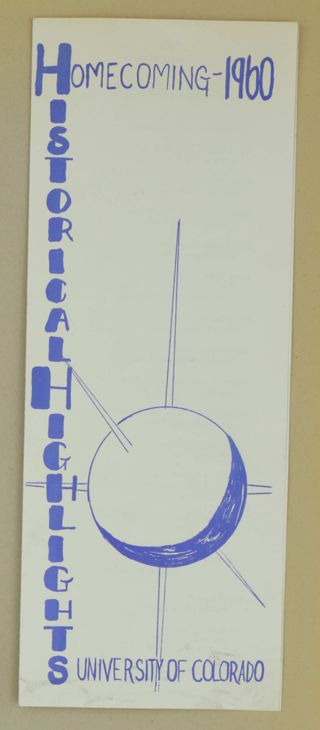 Homecoming Highlights Program, 1960