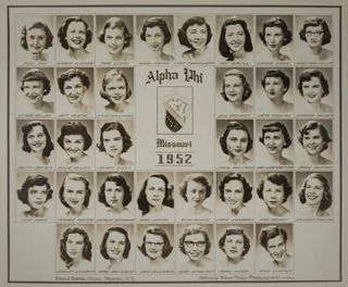 Omicron Chapter Composite Photograph, 1952