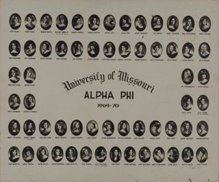 Omicron Chapter Composite Photograph, 1969-1970