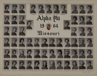Omicron Chapter Composite Photograph, 1964