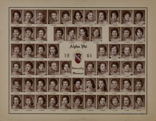 Omicron Chapter Composite Photograph, 1961