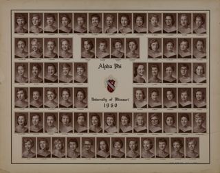 Omicron Chapter Composite Photograph, 1960