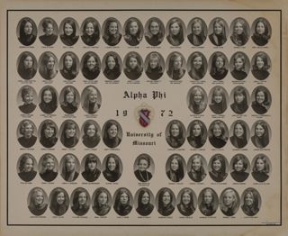 Omicron Chapter Composite Photograph, 1972