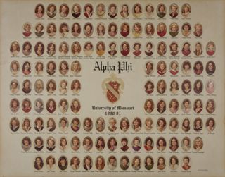 Omicron Chapter Composite Photograph, 1980-1981