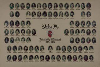 Omicron Chapter Composite Photograph, 1977-1978