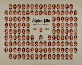 Omicron Chapter Composite Photograph, 1982-1983