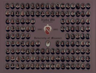 Omicron Chapter Composite Photograph, 1992-1993