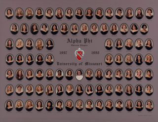 Omicron Chapter Composite Photograph, 1997-1998