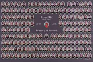 Omicron Chapter Composite Photograph, 2000-2001