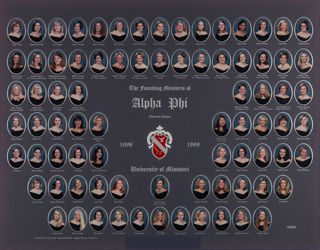 Omicron Chapter Composite Photograph, 1998-1999