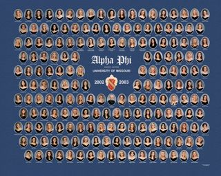 Omicron Chapter Composite Photograph, 2002-2003