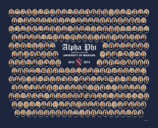 Omicron Chapter Composite Photograph, 2012-2013
