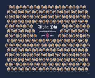 Omicron Chapter Composite Photograph, 2014-2015