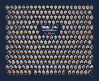 Omicron Chapter Composite Photograph, 2017-2018