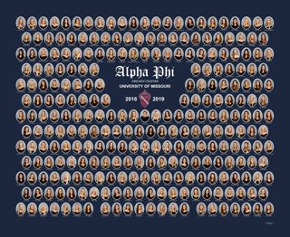 Omicron Chapter Composite Photograph, 2018-2019