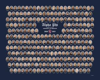 Omicron Chapter Composite Photograph, 2020-2021
