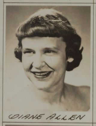 Omicron Chapter Composite Detail, Diane Allen, 1952