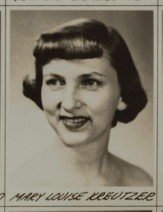Omicron Chapter Composite Detail, Mary Louise Kreutzer, 1952