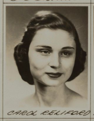 Omicron Chapter Composite Detail, Carol Reliford, 1952