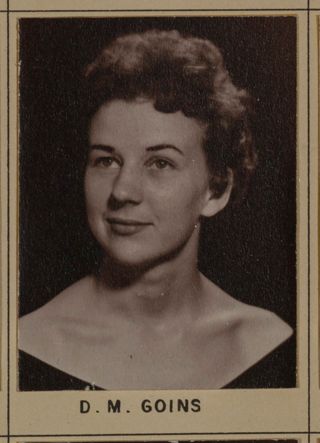 Omicron Chapter Composite Detail, D.M. Goins, 1958