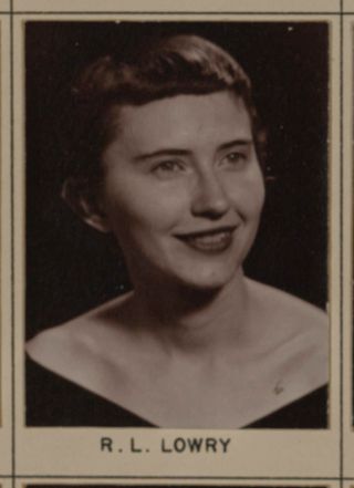 Omicron Chapter Composite Detail, R.L. Lowry, 1958