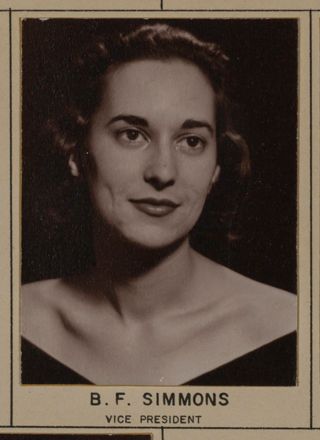 Omicron Chapter Composite Detail, B.F. Simmons, 1958