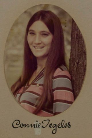 Omicron Chapter Composite Detail, Connie Tegeler, 1975-1976