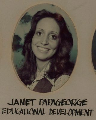 Omicron Chapter Composite Detail, Janet Papageorge, 1977-1978