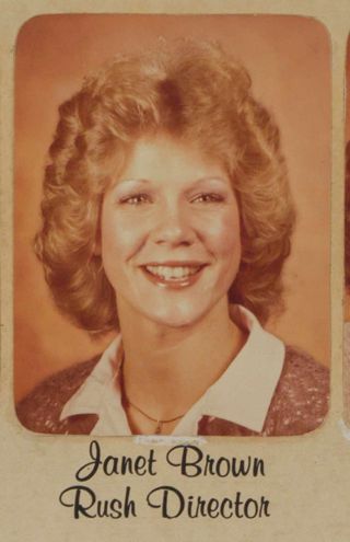 Omicron Chapter Composite Detail, Janet Brown, 1979-1980