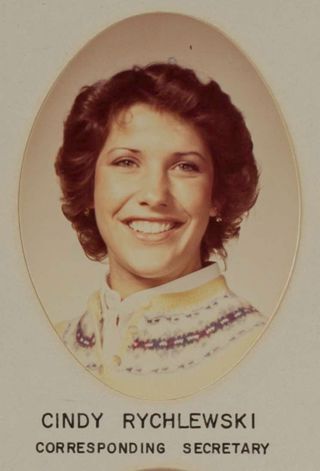 Omicron Chapter Composite Detail, Cindy Rychlewski, 1981-1982