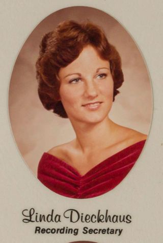 Omicron Chapter Composite Detail, Linda Dieckhaus, 1982-1983