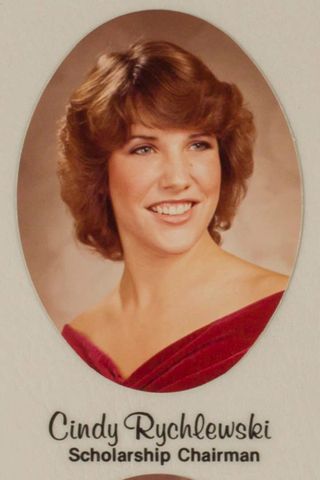 Omicron Chapter Composite Detail, Cindy Rychlewski, 1982-1983