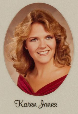 Omicron Chapter Composite Detail, Karen Jones, 1982-1983