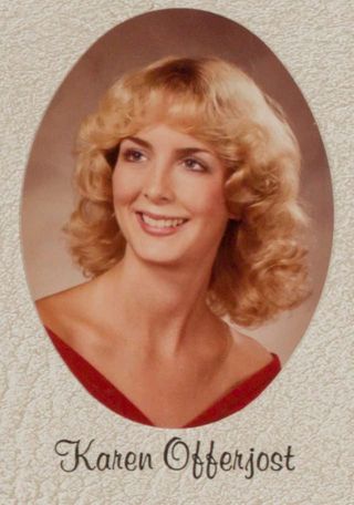 Omicron Chapter Composite Detail, Karen Offerjost, 1983-1984