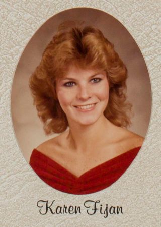 Omicron Chapter Composite Detail, Karen Fijan, 1983-1984