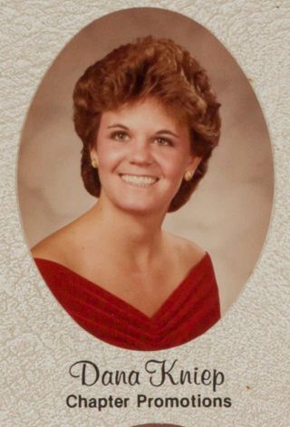 Omicron Chapter Composite Detail, Dana Kniep, 1983-1984