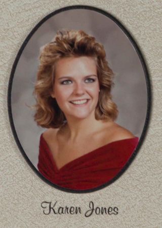 Omicron Chapter Composite Detail, Karen Jones, 1985-1986