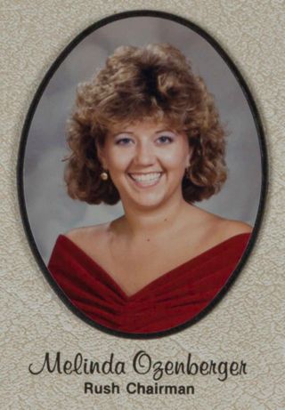 Omicron Chapter Composite Detail, Melinda Ozenberger, 1985-1986