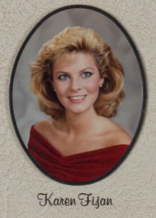 Omicron Chapter Composite Detail, Karen Fijan, 1985-1986